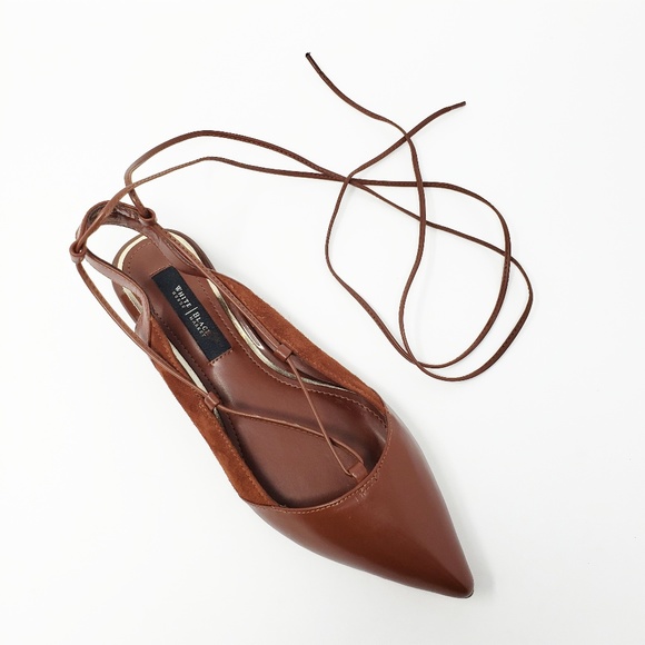 White House Black Market Shoes - New White House Black Market Truvy Mahogany Flats